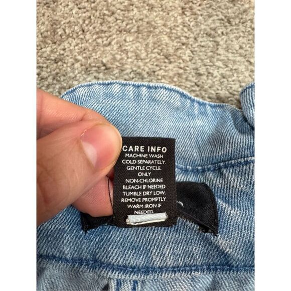 Who What Wear Paperbag Tapered Mom Jeans - Women’s 8 - High Rise - Medium Blue D - Picture 4 of 4